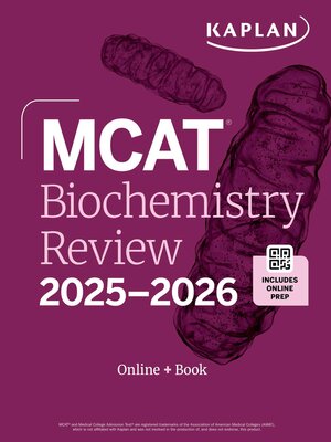 cover image of MCAT Biochemistry Review 2025-2026